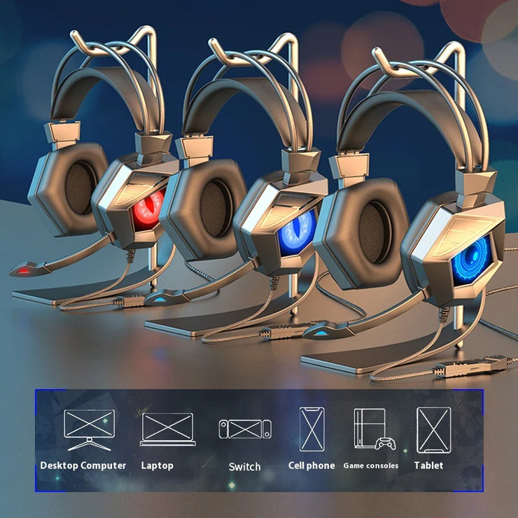 Wireless Headphones with Custom Led Light