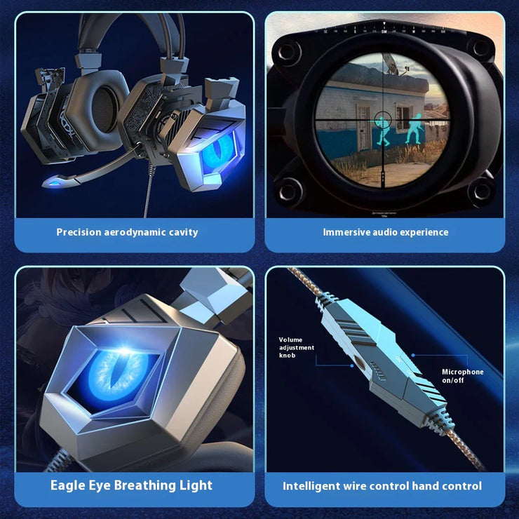 Wireless Headphones with Custom Led Light